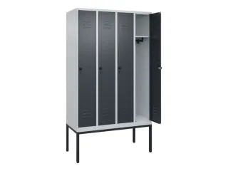 locker,HxBxD 2120x1200x500mm,4vak,vak B 300mm,draaigrendel - 2