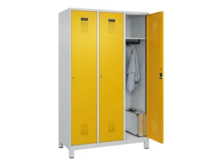locker,HxBxD 1950x1200x500mm,3vak,vak B 400mm,cil.-slot,voeten - 1