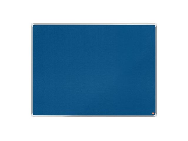 Nobo Premium Plus Memobord vilt 90x120cm blauw | PrikbordWinkel.nl