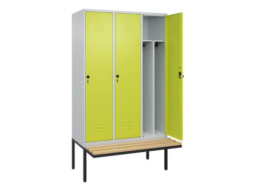 locker voor scheiding van kleding,HxBxD 2120x1200x815mm,3vak