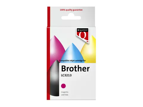 Inktcartridge Quantore alternatief tbv Brother LC3213 rood