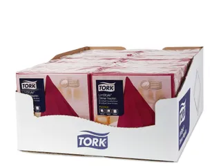 Tork 478855 Premium Linstyle Dinnerservet Bordeaux 600 Stuks - 3
