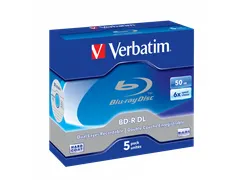 Blu-ray Disk Verbatim Speed 6x Dual Layer 50gb 5 Stuks