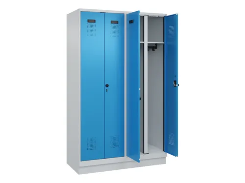 locker voor scheiding van kleding,HxBxD 1950x1200x500mm,4vak