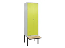 locker voor scheiding van kleding,HxBxD 2120x600x815mm,2vak