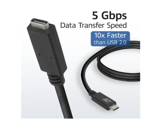 Kabel ACT USB 3.0 to USB-C verlengkabel 2m