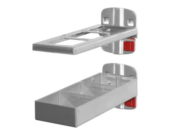 Support Combiné P. Plaques Perforées Lxl 150x55 mm En 2 parties Al