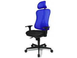 Topstar Bureaustoel HEAD POINT SY Netbekleding In Blauw