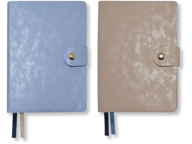 Carnet de notes A6 Natural Beauty PU 80gr 160pag ligné. FSC. Set 2 pi