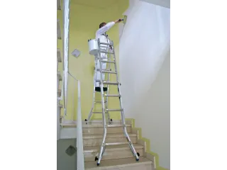 multifunctionele telescoopladder,4x5,sporten,balk L 5,35m,aluminium - 7