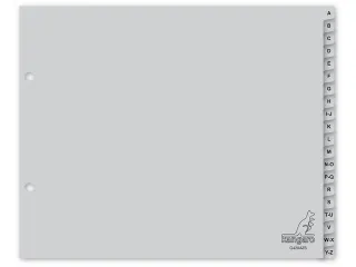 Tabblad Kangaro ordneralfabet A-Z PP 120 micron 2-gaats 20-delig - 1