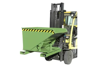 3-zijdig Kantelende Kiepbak 0.30m³ Hxbxd 890x1010x1260mm Groen - 2