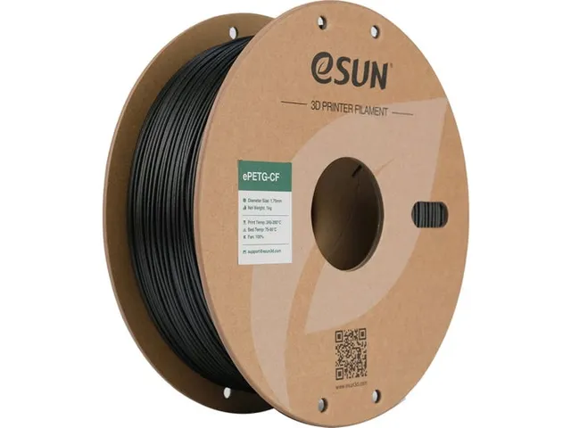 eSUN 3D Printer Filament ePETG-CF 1 75mm Zwart 1kg