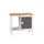 werkbank,HxBxD 930x1000x600mm,multiplexblad,4voeten,uitrusting: 1kast