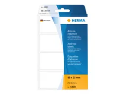 HERMA 4300 Adresetiketten voor Schrijfmachines Leporello 88x35mm