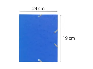 Elastomap 3 kleppen glanskarton 400gm² schoolformaat 17x22cm Assorti - 9