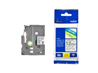 Labeltape Brother P-touch TZe-131 standaard 12mm zwart op transparant - 6