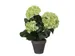 Kunstplant Mica Hortensia in pot groen 35x40cm