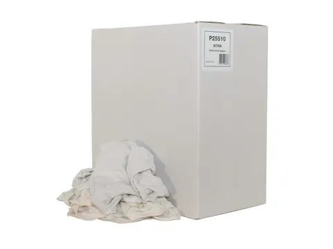 Poetslappen WTRW P25510 witte tricot wit gesneden 10kg