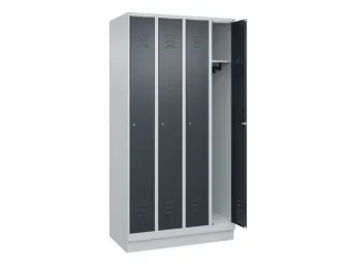 locker,HxBxD 1950x1000x500mm,4vak,vak B 250mm,cil.-slot,sokkel - 2