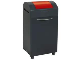 Afvalbak 60 Liter 790x380x320mm Plaatstaal 2 Wielen Klep Rood - 2