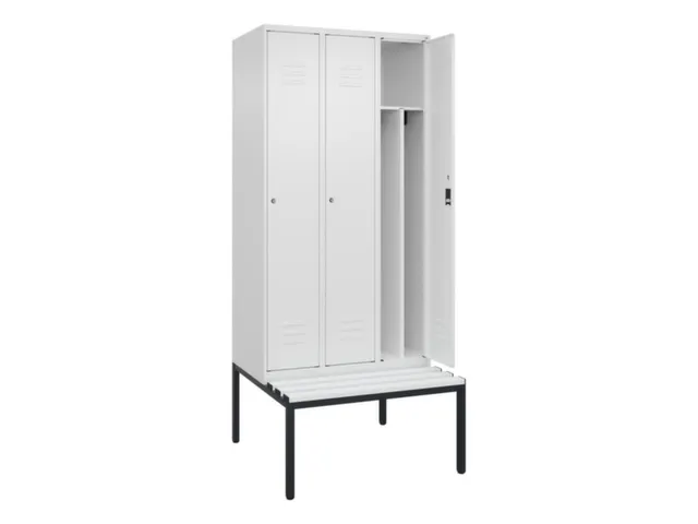 locker voor scheiding van kleding,HxBxD 2120x900x815mm,3vak