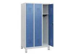schoollocker,HxBxD 1630x900x500mm,3vak,vak B 300mm,cil.-slot,voeten