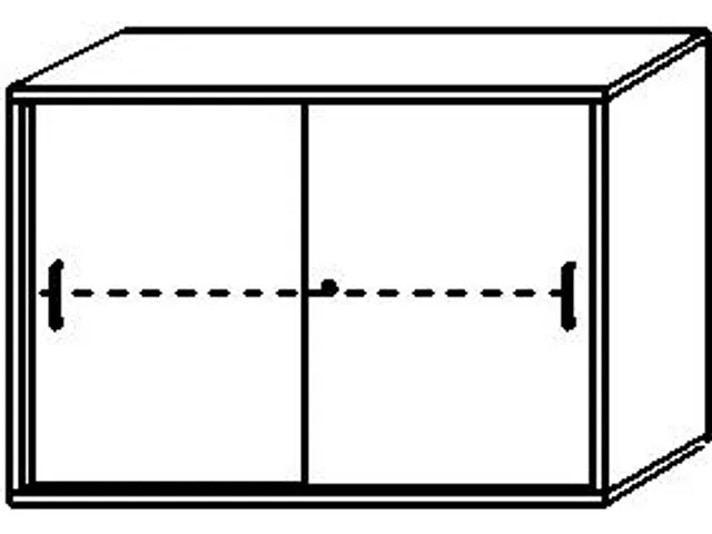 Schuifdeurkast 770x1000x430mm Romp Wit Decor Front Lichtgrijs