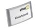 Badge Durable 8542 classic met magneet 34x74mm zilvergrijs