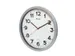 Horloge murale MAULstep Quartz Ø40x5cm plastique Argent/blanc silenci