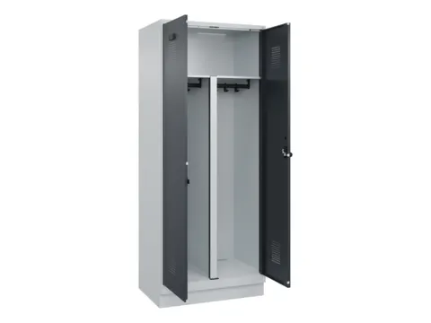 PBM-locker,HxBxD 1950x800x500mm,2vak,vak B 400mm,draaigrendel