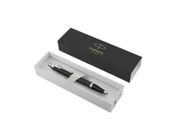Balpen Parker IM Matt Black CT Finish Medium Blauwe inkt
