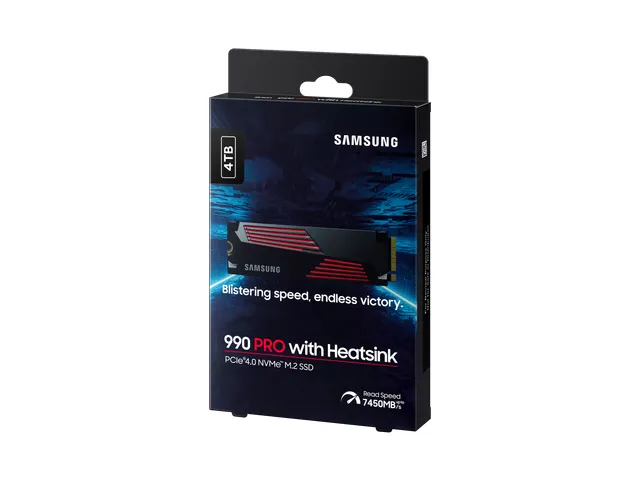 Samsung 990 Pro, 4 To, M.2, 7450 Mo/s