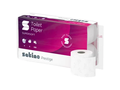 Toiletpapier Satino Prestige 4-laags 150vel wit 043030