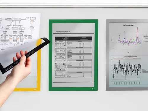 Informatiekader DURAFRAME MAGNETIC A4 Groen 5 Stuks