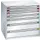ladekast 1000x1005x695mm 7laden RAL7035 front RAL7035