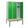 locker met bank,HxBxD 1950x1200x815mm,3vak,vak B 400mm,draaigrendel