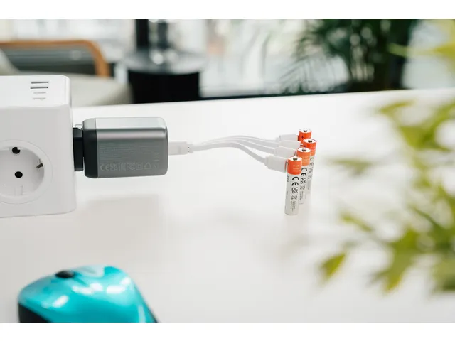 Verbatim USB-C oplaadbare batterijen AAA 4 stuks