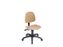 Discountoffice Werkplaatsstoel H 500-640mm Beuken-Multiplex Gasveer Wielen Zwart
