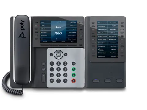 Poly Edge E550 IP-telefoon met PoE-ondersteuning