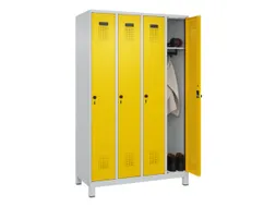 locker,HxBxD 1950x1200x500mm,4vak,vak B 300mm,draaigrendel,voeten