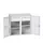 universele kast,HxBxD 1000x1050x550mm,2xStalen bodem,4lade(n)