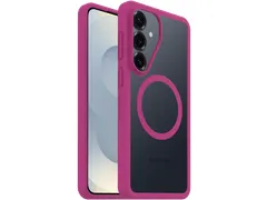 React Samsung S26 Plus Hoesje Magnetic Back Cover Roze Transparant