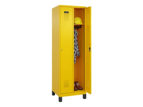 locker,HxBxD 1950x600x500mm,2vak,vak B 300mm,cil.-slot,voeten