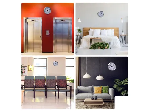 Aluminium Wandklok Ø 40cm dcf cijferaanduiding