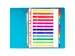 Tabbladen glanskarton 225g 12-delig formaat 24x32cm Assorti