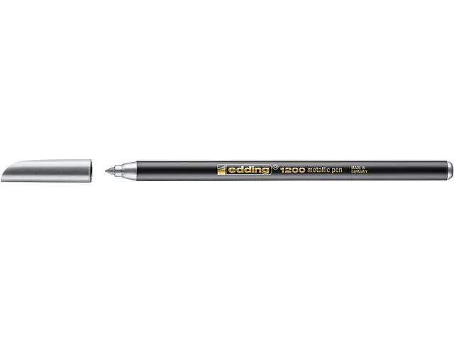 Edding 1200 metallic viltstift goud en zilver display 50 stuks