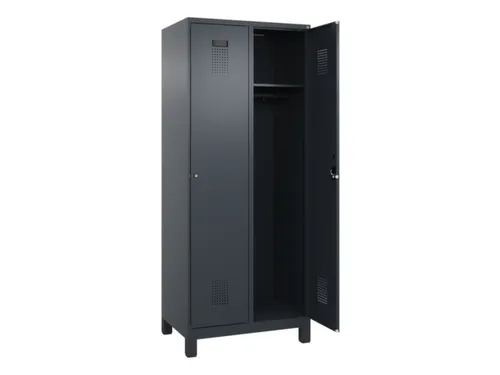locker,HxBxD 1950x800x500mm,2vak,vak B 400mm,cil.-slot,voeten