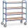 Bijzetwagen 32940 4 Etages Hout 250kg 940x470mm Ral5007
