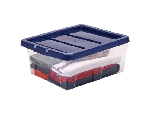 Opbergbox 15 Liter Transparant Blauw
